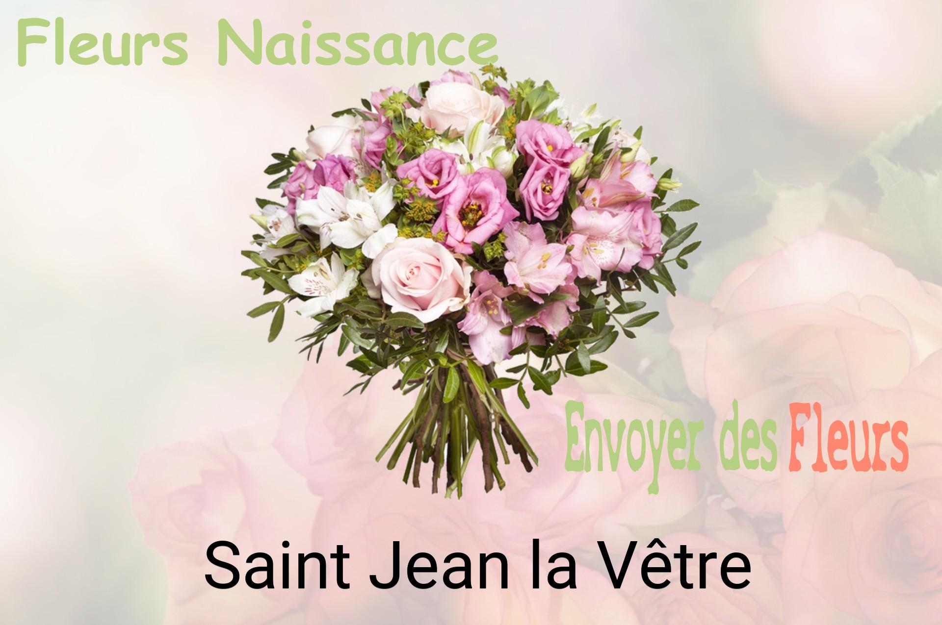 Bouquet de fleurs de naissance livré à Saint-Jean-la-Vêtre